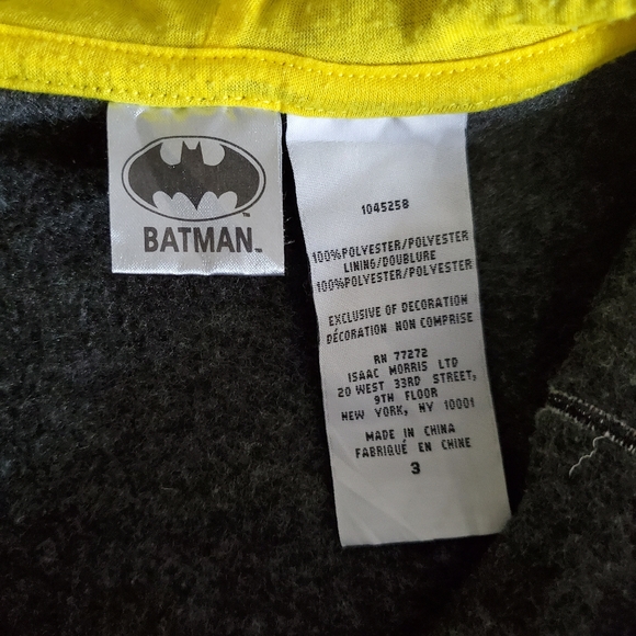 💙 BATMAN - Zip Up Hoodie Sweater - Size 3 - Picture 5 of 5